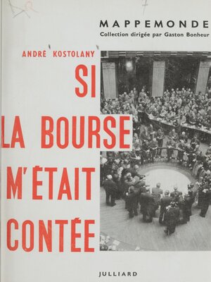 cover image of Si la Bourse m'était contée